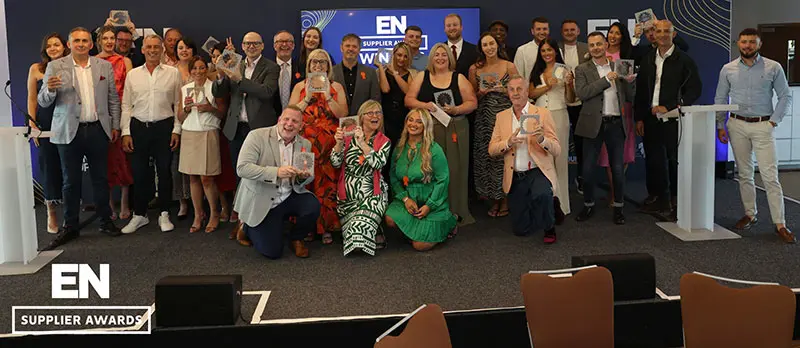 All the winners on stage together