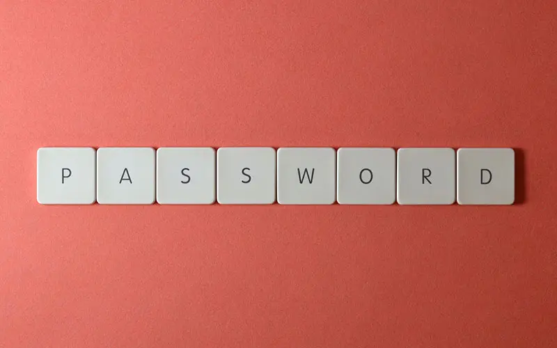 Password spelled out in letters