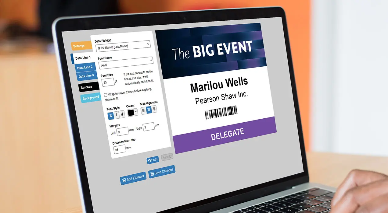 Badge customisation and creation