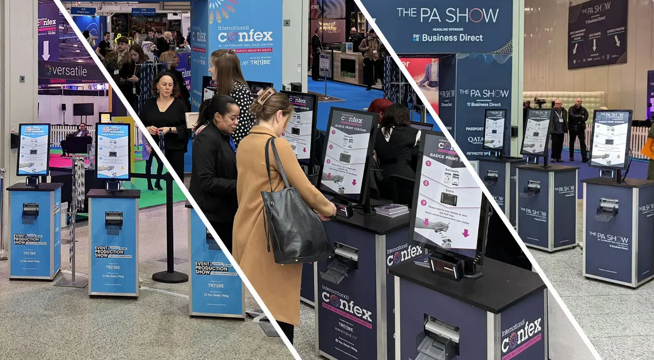 People using PrintPods at different events