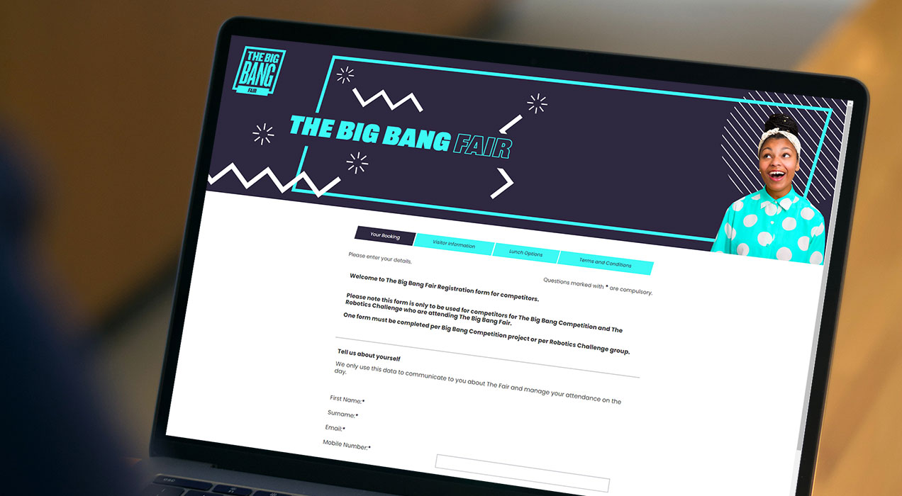 Custom event registration form