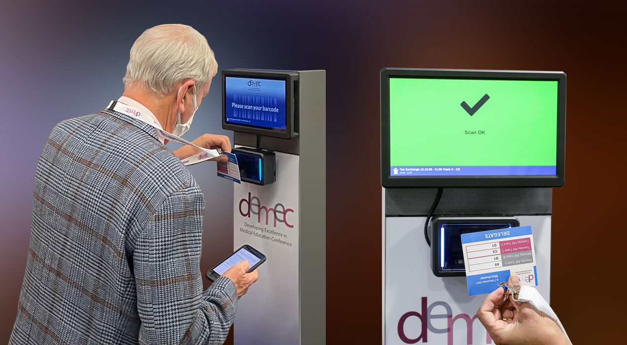 Using session scanner with badge