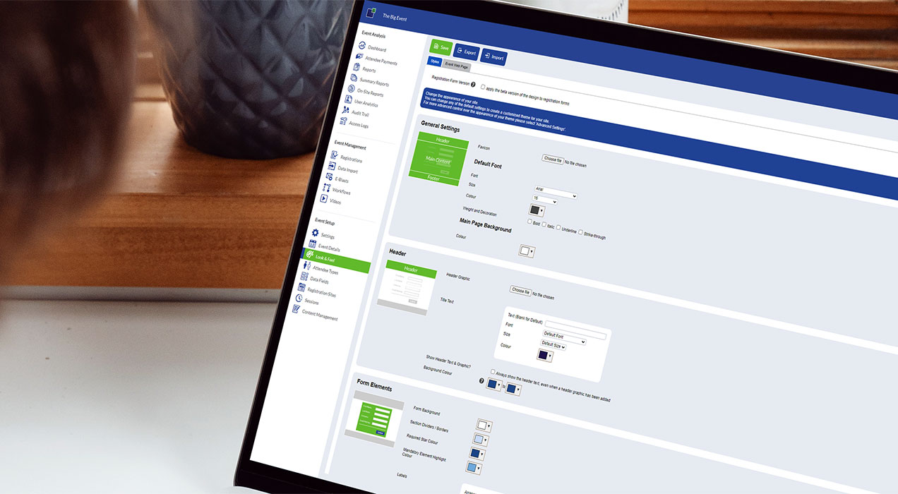 Design page on EventReference