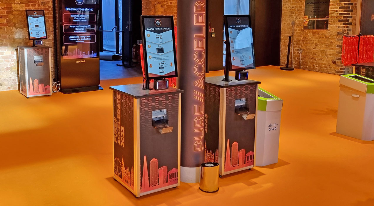 PrintPods ready to print badges