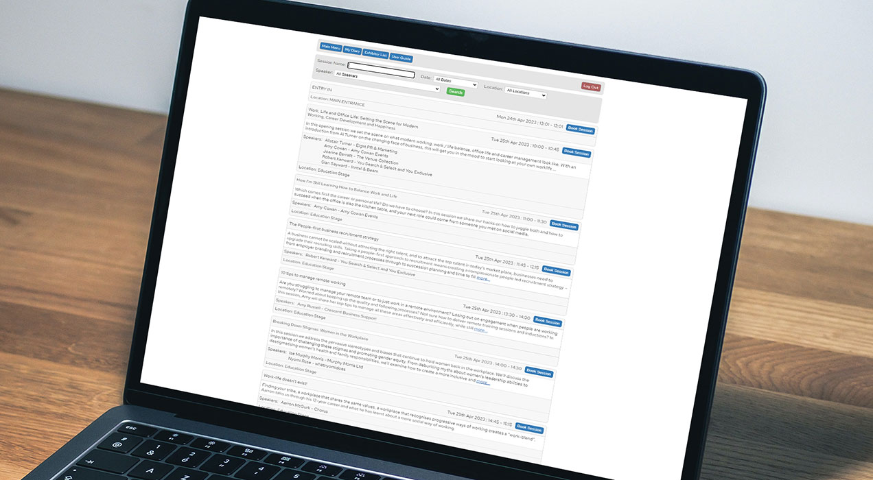 Viewing sessions to book